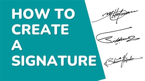 Image result for How to Create a Signature