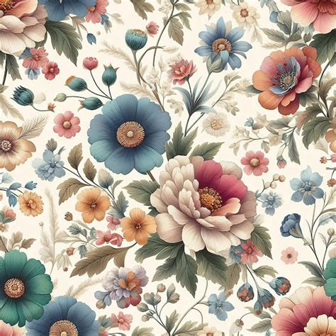 Image result for Colorful Flowers Seamless Pattern