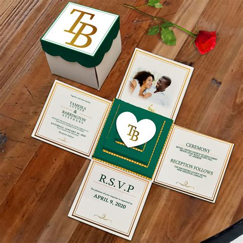 Image result for Exploding Box Invitation