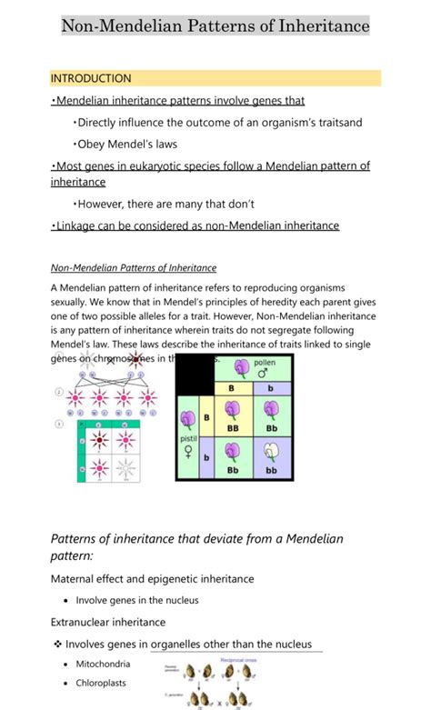 Afbeeldingsresultaten voor Non Mendelian Inheritance Background