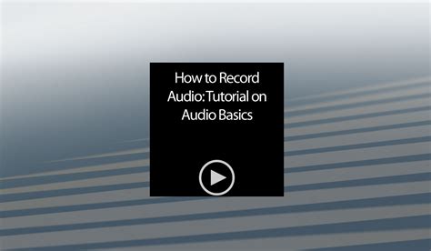 Image result for Basic Audio Recording