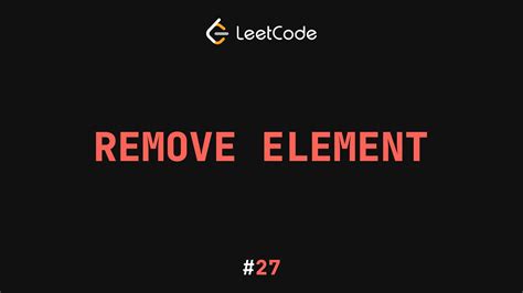 Image result for Remove Element in LeetCode