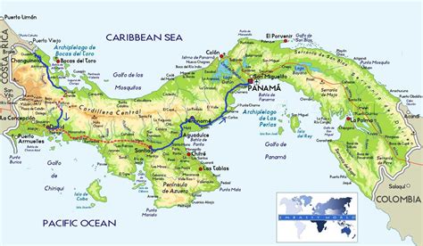 Image result for Detail Map of Panama