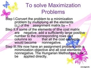 Image result for Assignment Problem 10