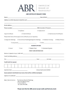 Image result for ABR Declaration Form