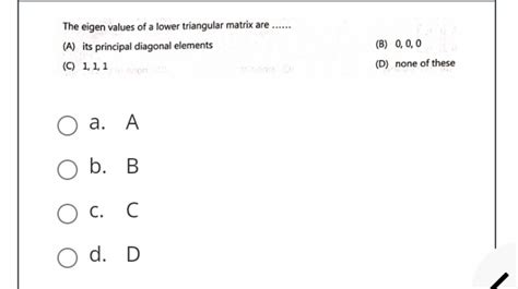 Image result for Lower Triangular Matrix Eigenvalues