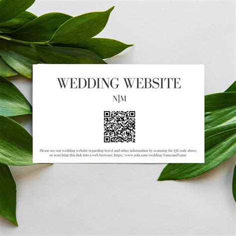 Image result for Wedding QR Code Insert Example