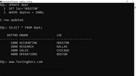 Toradh íomhá ar Update Table Name in SQL