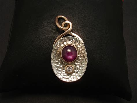 Customised Pendant, Star Ruby & Diamond - Christopher William Sydney ...