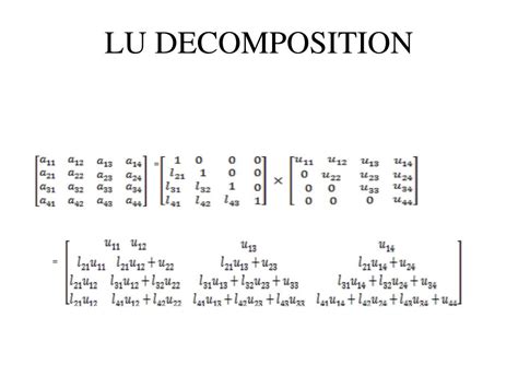 Image result for LU Decomposition Visualization