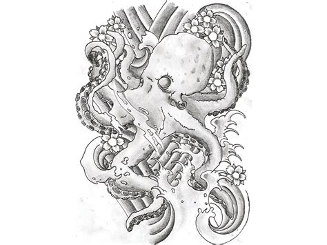 Octopus Tattoo Drawing に対する画像結果