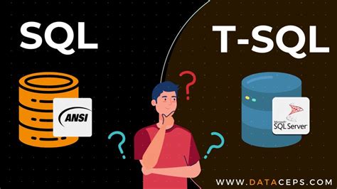 Image result for T-SQL vs SQL Syntax