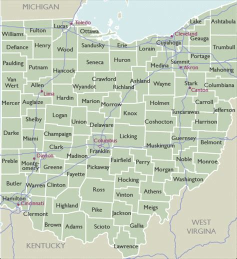 Afbeeldingsresultaten voor Warren County Ohio Zip Code Map
