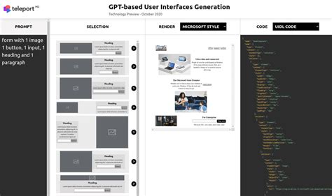 Toradh íomhá ar User Interface Generators