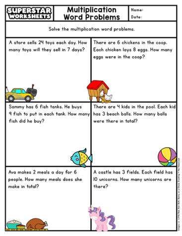 Image result for Fourth Grade Multiplication Word Problems