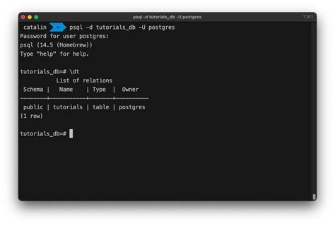 Image result for PostgreSQL Terminal