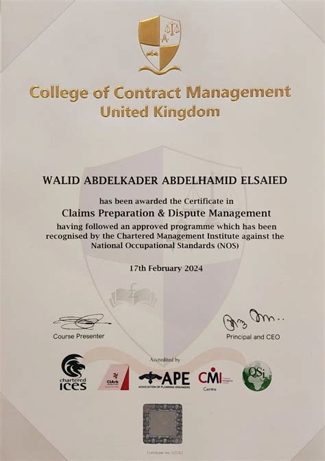 Toradh íomhá ar College of Contract Management Transcript