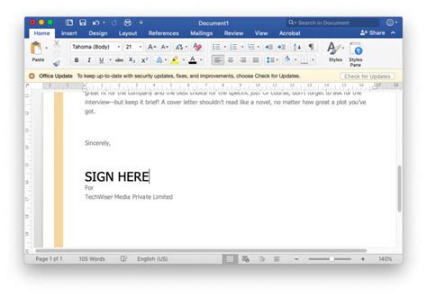 Image result for How to Sign Word Document Prepared By