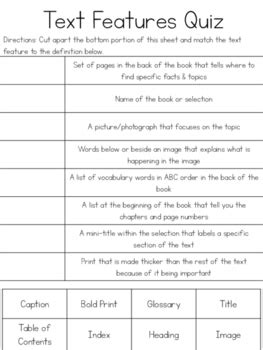 Image result for Text Features Test