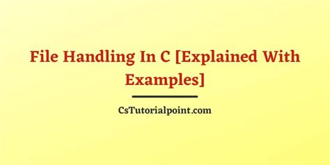 Image result for Files In C