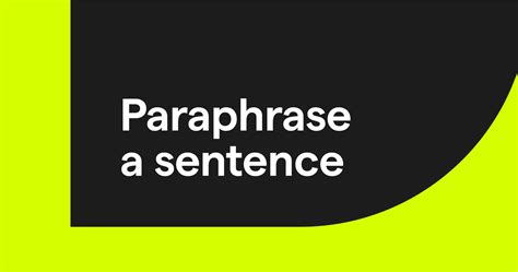 Afbeeldingsresultaten voor How to Paraphrase