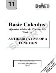 Image result for Basic Calculus Quarter 4 Module 1