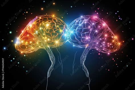 Toradh íomhá ar Neuron Connection Brain Illustration with Deep Learning