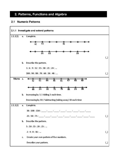 Image result for Number Pattern Relationship in Algebra