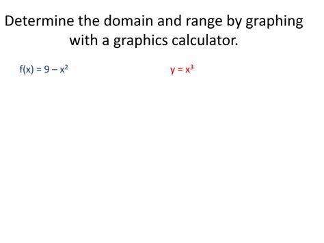 Domain and Range Graph Algebra 1 に対する画像結果