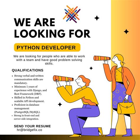 Toradh íomhá ar We Are Hiring Python Developers