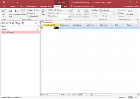 Toradh íomhá ar Fitur Table Microsoft Access