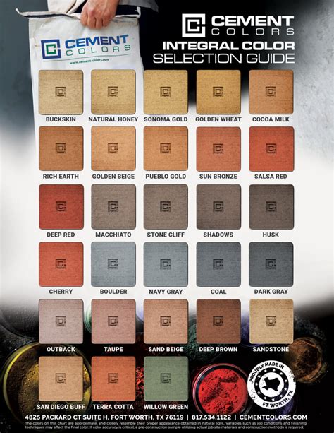 Image result for Cement Floor Color Chart