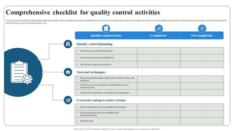 Project Management Quality Control Checklist for Documents に対する画像結果