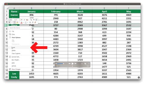 Excel Row Sample に対する画像結果