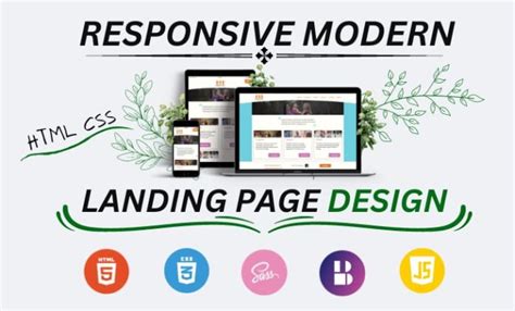 Toradh íomhá ar Landing Page Design HTML/CSS
