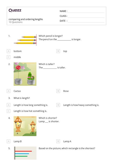 Image result for Length Comparing Objects Class 1
