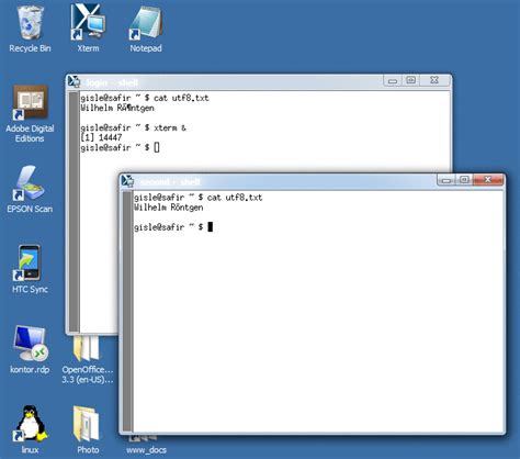 Toradh íomhá ar Unix Xterm Command