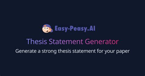 Image result for Three-Part Thesis Statement Generator