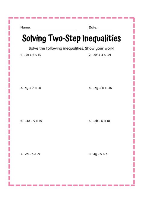 Toradh íomhá ar Solving 2 Step Inequalities