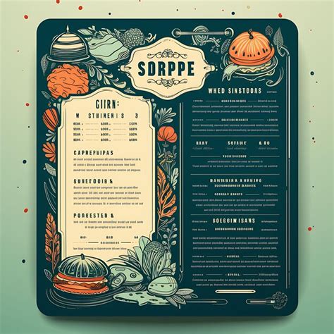 Image result for Menu Layout Design Drawing