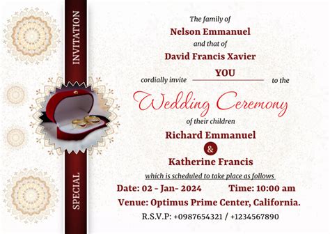 Afbeeldingsresultaten voor Example of Invitation Card of Ceremony