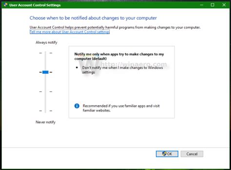 Image result for User Accounts Control Panel Windows 10