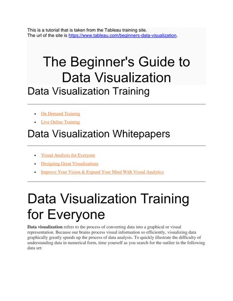 Data Visualization User Guide に対する画像結果