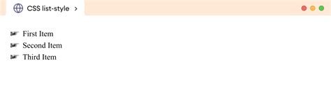 Toradh íomhá ar List Style.css Design
