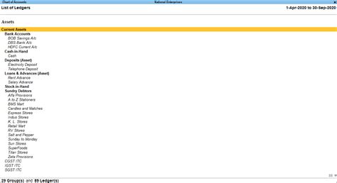 Sample General Ledger Chart of Accounts に対する画像結果