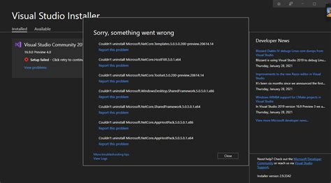 Image result for Visual Studio Installer Frozen