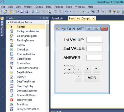 Image result for Visual Basic Calculator Form