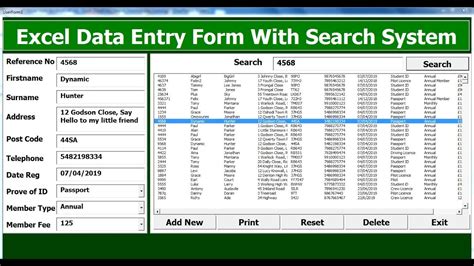Toradh íomhá ar Create a Data Entry Window Form Excel