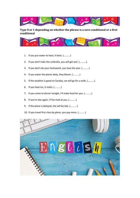 Image result for Zero Conditional Question Worksheet