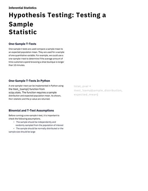 Image result for Inferential Statistics and Hypothesis Testing